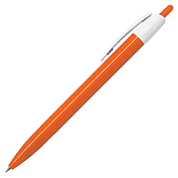 Ручка шариковая, пластиковая, оранжевая/белая, Barron
