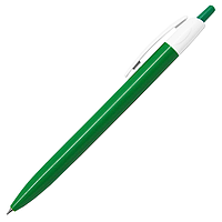Ручка шариковая, пластиковая, зеленая/белая, Barron