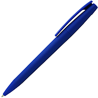 Ручка шариковая, пластиковая, софт тач, синяя/синяя, Zorro