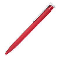 Ручка шариковая CONSUL SOFT, пластиковая, софт тач, красная