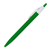 Ручка шариковая, Simple, пластиковая, зеленая/белая