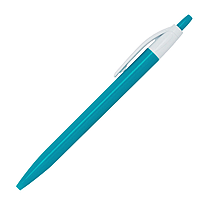 Ручка шариковая, Simple, пластиковая, бирюзовая/белая