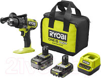 Аккумуляторная дрель-шуруповерт Ryobi One + RPD18X-2C52S / 5133005527