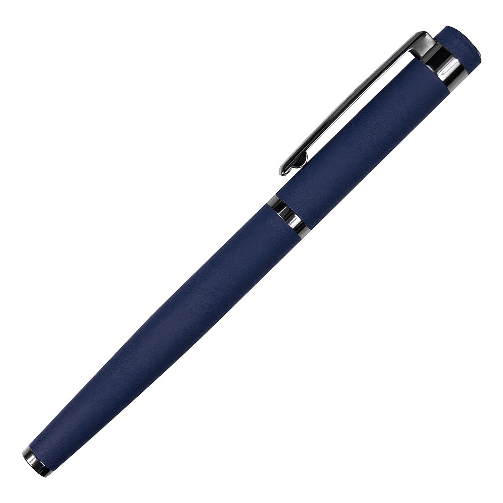 Ручка роллер Attashe металлическая, софт тач, синяя - фото 1 - id-p224806937