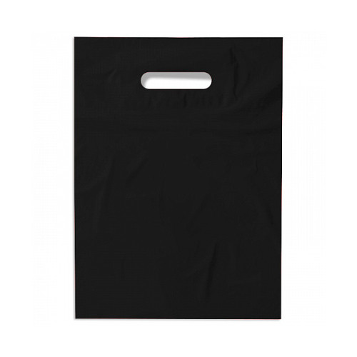 Пакет ПВД 30*40+3, 80 мкм, чёрный, pantone Black - фото 1 - id-p224805979