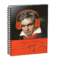Скетчбук "Рисуй и слушай! Бетховен", А5, 100 листов