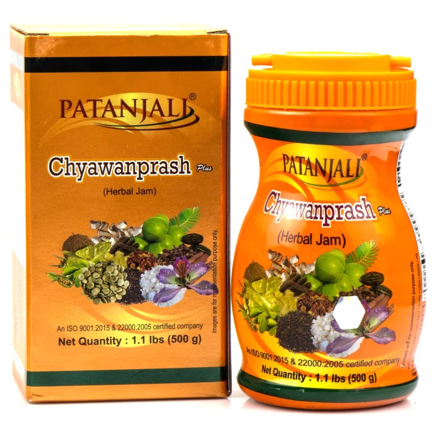 Чаванпраш Плюс Патанжали Chyawanprash Plus Patanjali, 500г - джем для иммунитета - фото 1 - id-p137005323