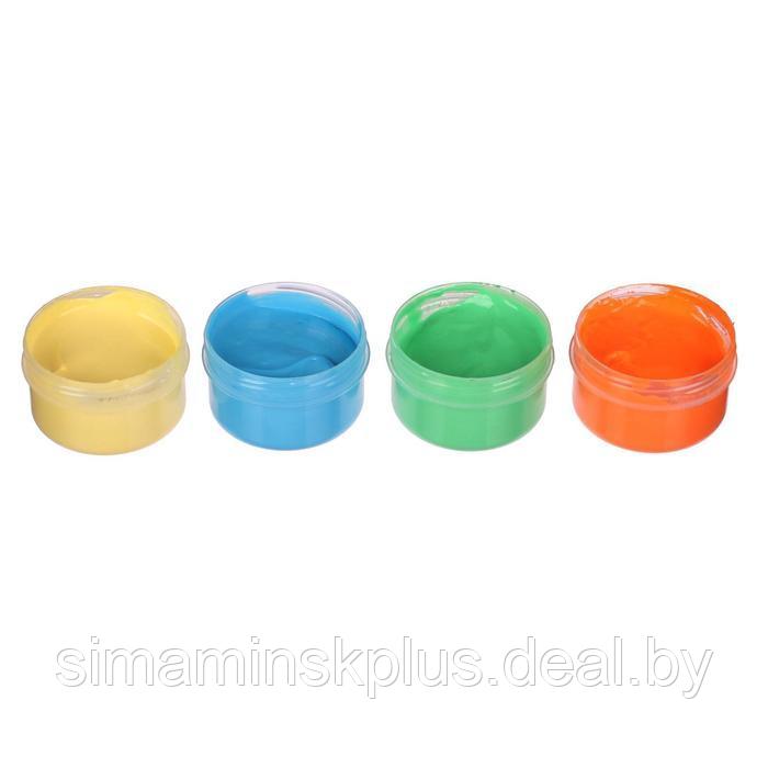 Краски пальчиковые пастельные, набор 6 цветов х 60 мл, "Каляка-Маляка", для малышей - фото 6 - id-p224812948
