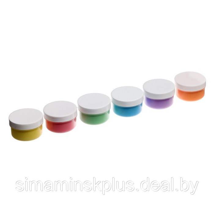 Краски пальчиковые пастельные, набор 6 цветов х 60 мл, "Каляка-Маляка", для малышей - фото 7 - id-p224812948