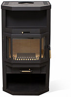 Печь-камин Мета-Бел Ангара АКВА с теплообменником