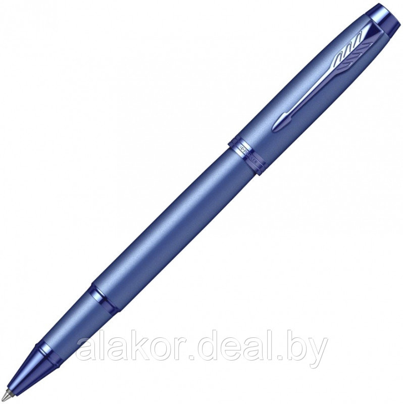 Ручка-роллер "IM Monochrome T328 PVD", 0.5, цвет синий, стержень черный