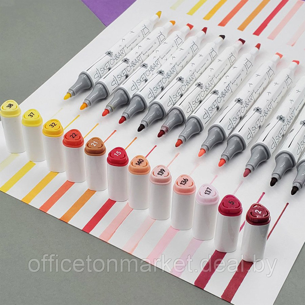 Набор двусторонних маркеров для скетчинга "Sketch&Art", 60 цветов - фото 6 - id-p224534092