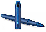 Ручка-роллер "IM Monochrome T328 PVD", 0.5, цвет синий, стержень черный, фото 5