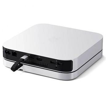 Аксессуар Хаб Satechi Stand & Hub for Mac Mini Studio with NVME & SSD Enclosure Silver ST-GMMSHS