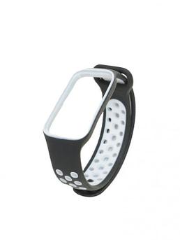 Aксессуар Ремешок Red Line для Xiaomi Redmi Smart Band 2 Silicone Black-White УТ000033941