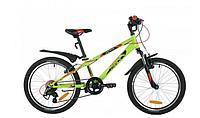 Двухколесный велосипед подростковый для мальчика девочки NOVATRACK 20SH6VEXTREME.GN21 зеленый со щитками