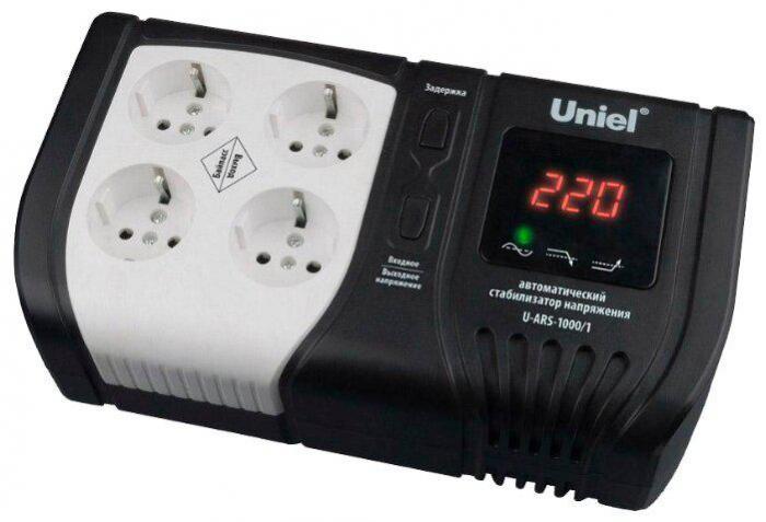 Однофазный стабилизатор напряжения UNIEL U-ARS-1000/1 для газовых котлов дома дачи квартиры - фото 2 - id-p224554322