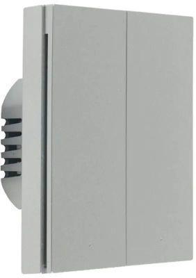 Умный выключатель AQARA H1 EU, двухклавишный, серый [ws-euk04gr] - фото 1 - id-p219208513
