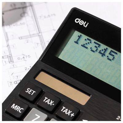 Калькулятор Deli EM126, 12-разрядный, черный - фото 6 - id-p224553646