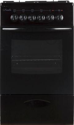 Газовая плита Лысьва ЭГ 401 МС-2у, электрическая духовка, без крышки, сталь, черный - фото 1 - id-p224221755