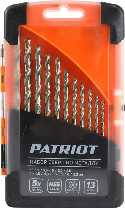 PATRIOT 815010104 по металл (1.5-6.5 мм, 13 шт.) Набор сверел