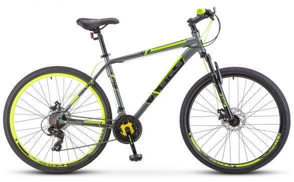 Велосипед для взрослых мужской STELS Navigator-700 MD 27.5" скоростной рама 21" Серый/жёлтый - фото 1 - id-p224553941