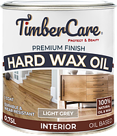 ЦВЕТНОЕ ЗАЩИТНОЕ МАСЛО С ТВЕРДЫМ ВОСКОМ TimberCare Hard Wax Color Oil,Светло-серый, сатин банка 0,75 л