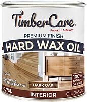 ЦВЕТНОЕ ЗАЩИТНОЕ МАСЛО С ТВЕРДЫМ ВОСКОМ TimberCare Hard Wax Color Oil,Темный дуб, сатин 0.75л