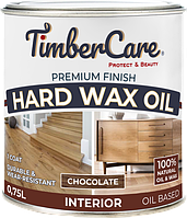 ЦВЕТНОЕ ЗАЩИТНОЕ МАСЛО С ТВЕРДЫМ ВОСКОМ TimberCare Hard Wax Color Oil,Шоколадный, сатин, банка 0,75 л