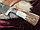 Нож Пчак с ручкой из белого рога Сайгака (большой), фото 3