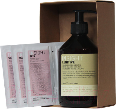 Набор косметики для тела и волос Insight Dermo-Calming Shampoo+Sample Sachet Cleanser+Body Cream - фото 1 - id-p224814969