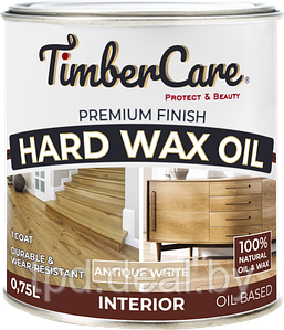 ЗАЩИТНОЕ МАСЛО С ТВЕРДЫМ ВОСКОМ TimberCare Hard Wax Oil, прозрачное матовое, банка 0,75 л