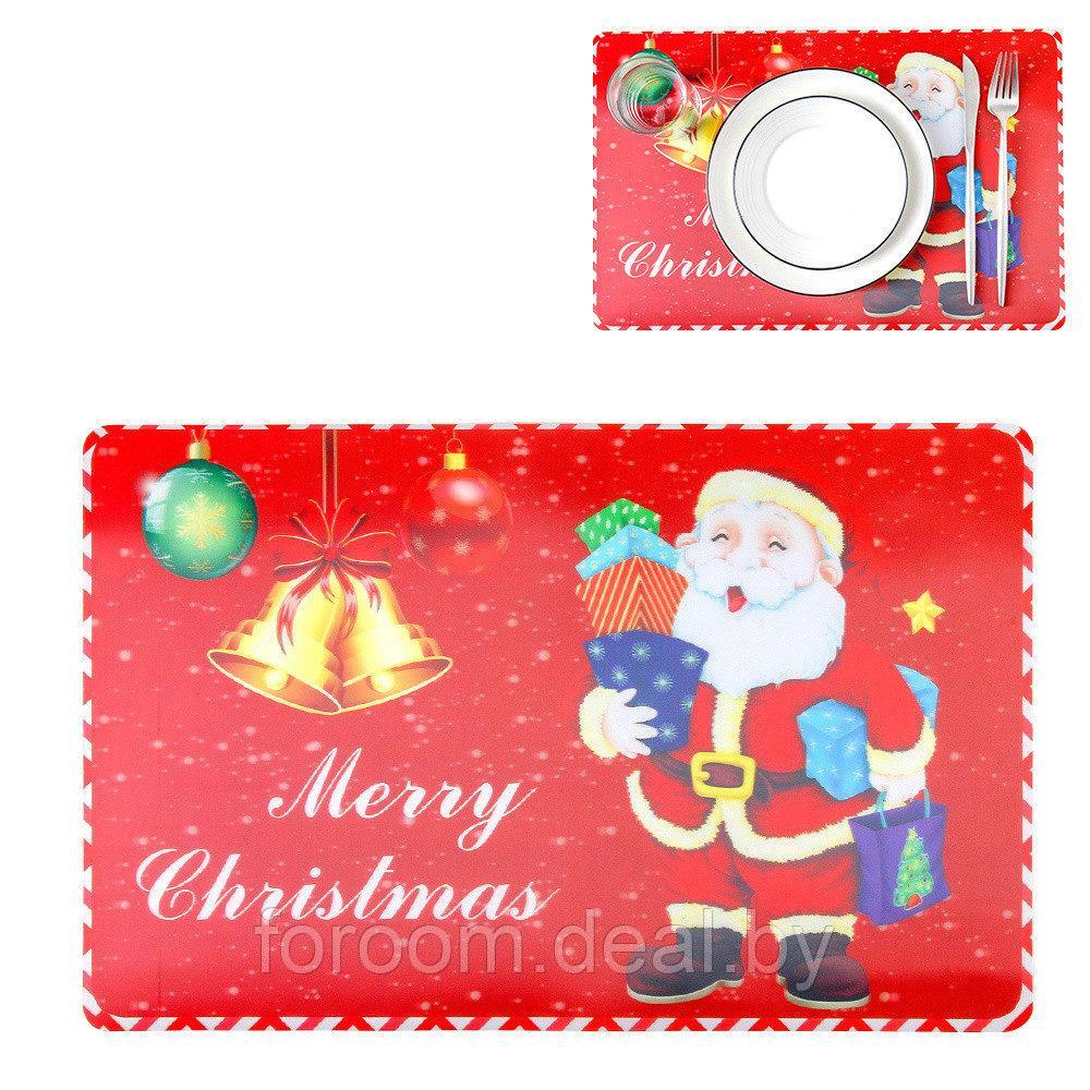 Подложка сервировочная "Рождественский Санта" 42х27см СимаГлобал Real 3D 4454756 - фото 1 - id-p224817992