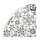 Салфетки бумажные "Серебряные снежинки" (d)32см, 3 слоя, 12шт. Bouquet Art Rondo 57734, фото 2