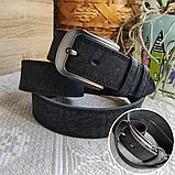 Кожаный ремень 4,5см Ремарт ТЁРКА чёрный, фото 2