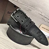 Кожаный ремень 4,5см Ремарт ТЁРКА чёрный, фото 6