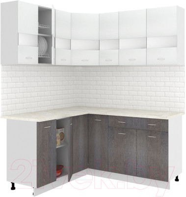 Готовая кухня Кортекс-мебель Корнелия Экстра 1.5x1.7м - фото 1 - id-p224820659