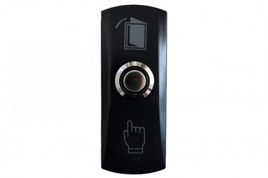 Кнопка Optimus "Выход" – NO (металл) черный (В0000017536)