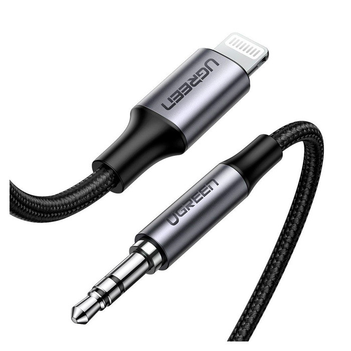 Кабель Ugreen Lightning to AUDIO Cable 3.5 Jack / US315