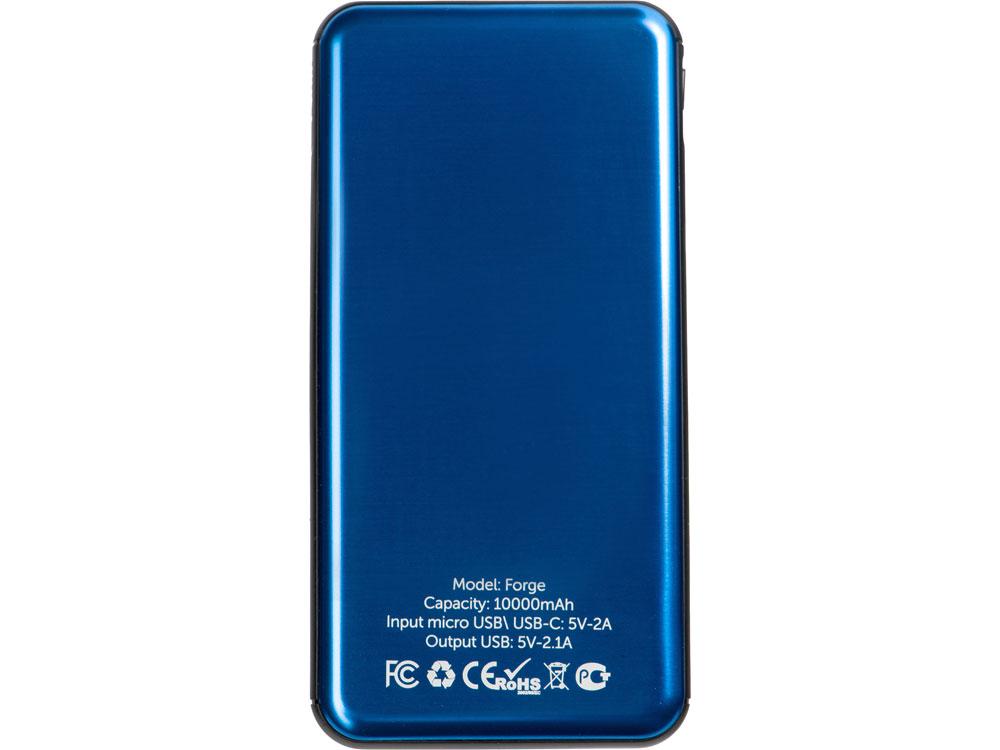 Внешний аккумулятор Forge, Evolt, металл, 10000mah, синий - фото 3 - id-p224823317