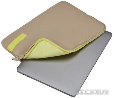 Чехол Case Logic Reflect 13 REFMB-113 (plaza taupe/sun-lime) - фото 4 - id-p224823506