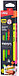 Карандаш чернографитный Deli Neon, HB, дерево, трехгранный, с ластиком, ассорти, арт.U51800, фото 2