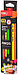 Карандаш чернографитный Deli Neon, 2B, дерево, трехгранный, с ластиком, ассорти, арт.U51800, фото 2