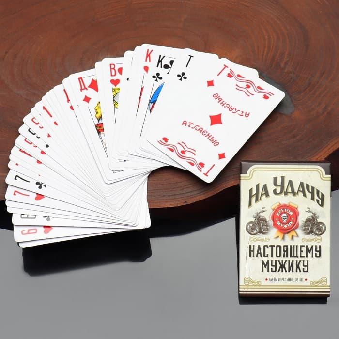Подарочный набор «На удачу»: 3 рюмки, игральные карты - фото 3 - id-p122673252