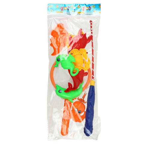 Игрушка детская «Рыбалка магнитная» Sima-Land (пластик) 10 предметов, «Морские жители»