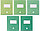 Тетрадь школьная А5, 18 л. на скобе «Оттенки зеленого» 162*203 мм, клетка, ассорти, фото 3