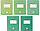 Тетрадь школьная А5, 18 л. на скобе «Оттенки зеленого» 162*203 мм, клетка, ассорти, фото 4