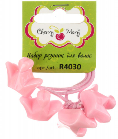 Набор резинок для волос Cherry Mary R4030 №03, 2 шт., с коронами - фото 1 - id-p224826183