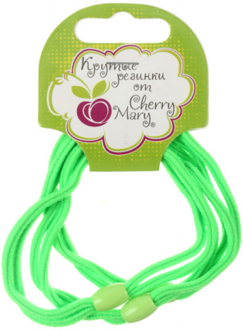 Набор резинок для волос Cherry Mary R6017 №02, 3 шт., зеленый