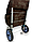 Ручная сумка тележка для покупок хозяйственная на колесиках с ручкой, TL1-4 тачка с сумкой с колесами дорожная, фото 3